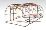 "Mitlayder" Polycarbonate Greenhouse/Polytunnel W 3m x L 10m x H 2.3m (W 9.8ft x L 32.8ft x H 7.6ft) - Image 3