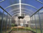 Straight Wall 2.5 Polycarbonate Greenhouse W 2.5m x L 8m x H 2.2m (W 8.2ft x L 26.2ft x H 7.2ft) - Image 2
