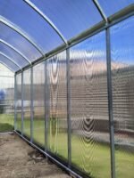 Straight Wall 2.5 Polycarbonate Greenhouse W 2.5m x L 8m x H 2.2m (W 8.2ft x L 26.2ft x H 7.2ft) - Image 3