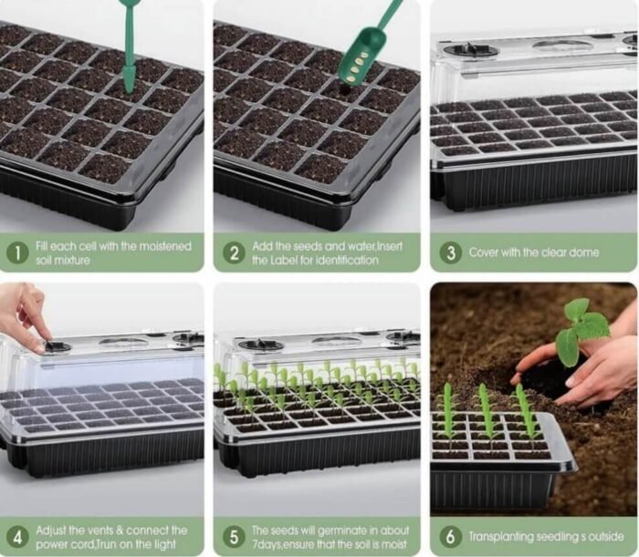 40 Cells Propagator with LED grow lights - Image 5