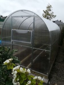 "AG COMPACT" Polycarbonate Greenhouse/Polytunnel W 2m x L 4m x H 2.1m (W 6.6ft x L 13.1ft x H 6.9ft)