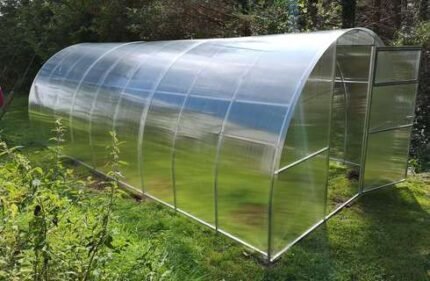 "AG" Polycarbonate Greenhouse/Polytunnel W 3m x L 10m x H 2.1m (W 9.8ft x L 32.8ft x H 6.9ft)