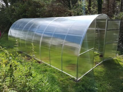 "AG" Polycarbonate Greenhouse/Polytunnel W 3m x L 4m x H 2.1m (W 9.8ft x L 13.1ft x H 6.9ft)
