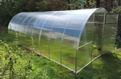 "AG" Polycarbonate Greenhouse/Polytunnel W 3m x L 8m x H 2.1m (W 9.8ft x L 26.2ft x H 6.9ft)