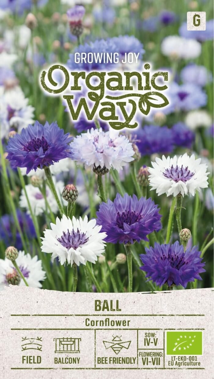 Ball Mix Organic Cornflower Seeds