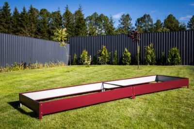 Garden Red Raised Bed