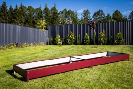 Garden Red Raised Bed