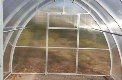 "PREMIUM TITAN" Polycarbonate Greenhouse W 3m x L 14m x H 2.3m (W 9.8ft x L 46ft x H 7.6ft)