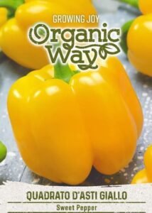 Quadrato D'asti Giallo Organic Sweet Pepper Seeds
