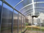 Straight Wall 2.5 Polycarbonate Greenhouse W 2.5m x L 4m x H 2.2m (W 8.2ft x L 13.1ft x H 7.2ft)