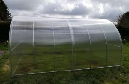 "TITAN 3" Polycarbonate Greenhouse/Polytunnel W 3m x L 14m x H 2.1m (W 9.8ft x L 46ft x H 6.9ft)