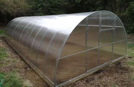 "TITAN 4" Polycarbonate Greenhouse/Polytunnel W 4m x L 14m x H 2.1m (W 13.2ft x L 46ft x H 6.9ft)