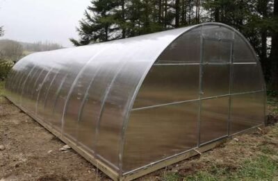 "TITAN 4" Polycarbonate Greenhouse/Polytunnel W 4m x L 6m x H 2.1m (W 13.2ft x L 19.6ft x H 6.9ft)