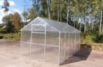 "TITAN HOUSE" Polycarbonate Greenhouse W 2.5m x L 14m x H 2.2m (W 8.2ft x L 46ft x H 7.2ft)
