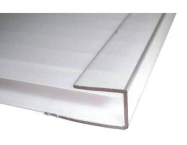U edge finishing Profiles for 4mm polycarbonate sheets