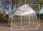 "PREMIUM TITAN" Polycarbonate Greenhouse W 3m x L 4m x H 2.3m (W 9.8ft x L 13.1ft x H 7.6ft) - Image 3