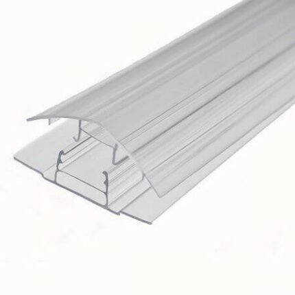 ​H joining profiles click system 2m long for 4mm and 10mm polycarbonate
