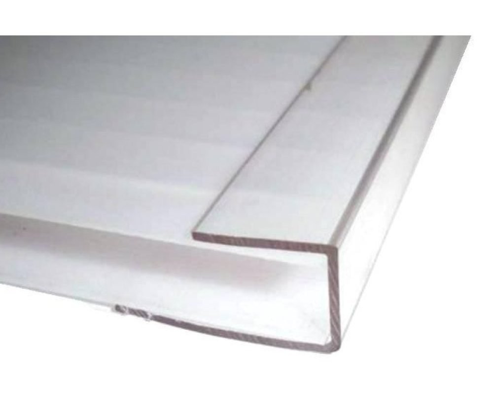 U edge finishing Profiles for polycarbonate sheets